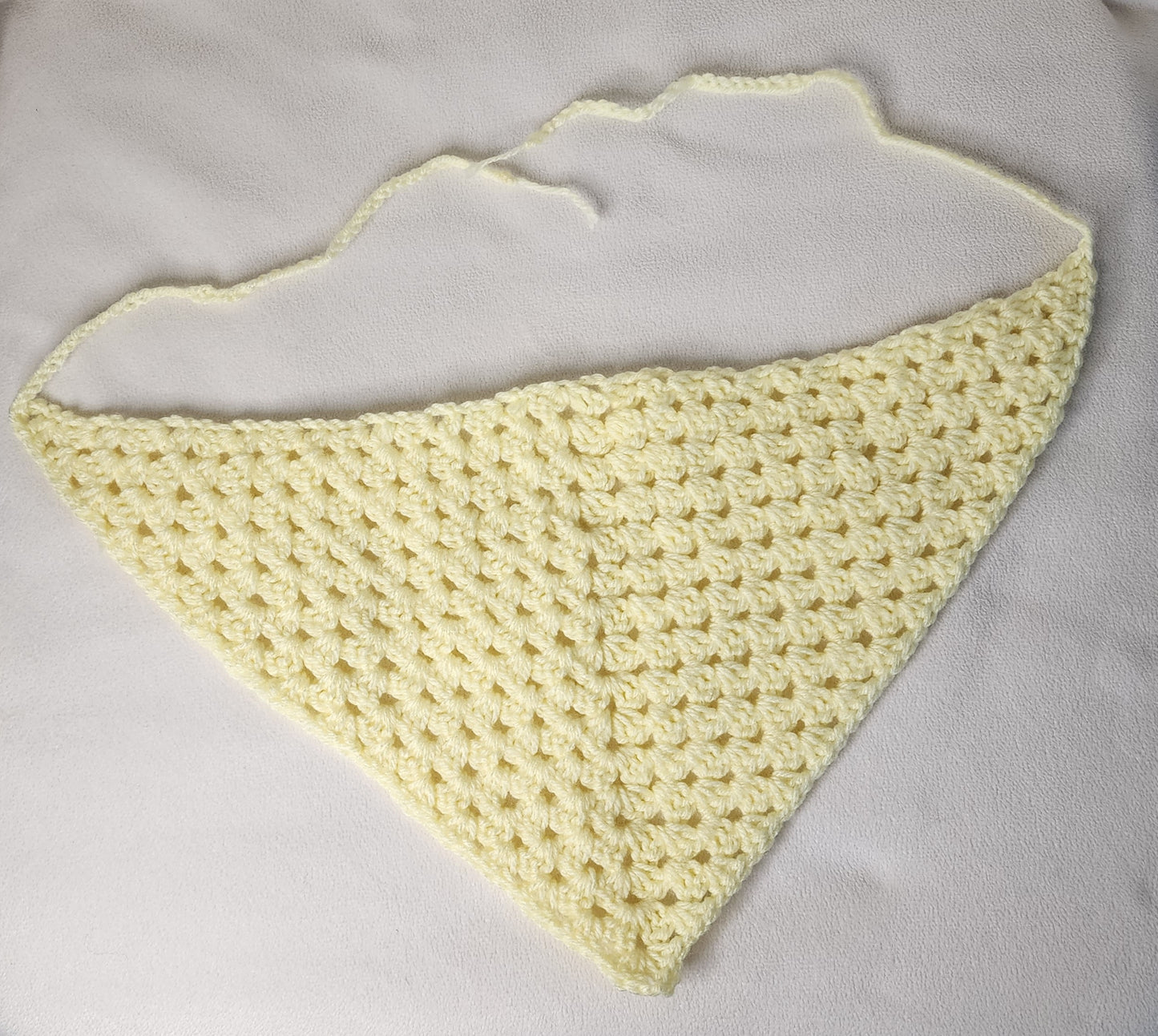 Crochet Bandana - Yellow