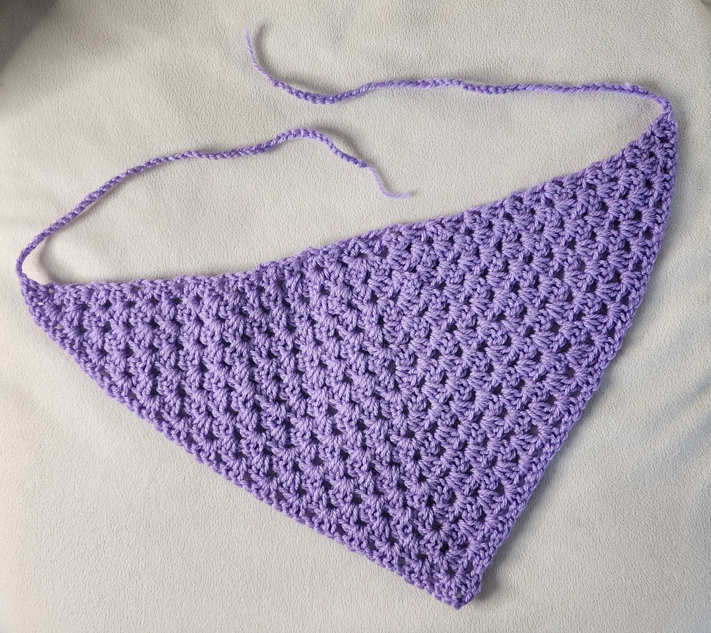 Crochet Bandana - Purple