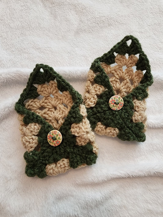 Crochet Wallet - Tan